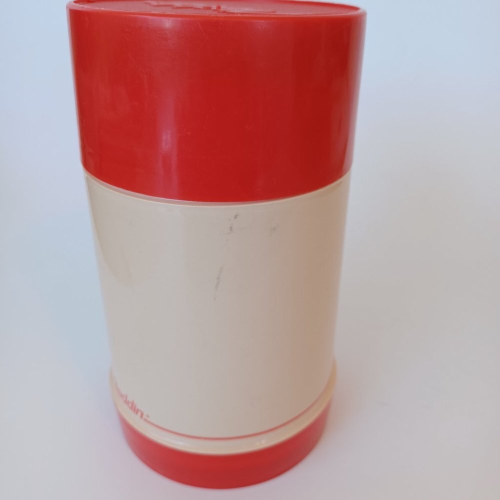 Aladdin Vintage Thermos Classic Red Wide Mouth - Picture 4 of 13